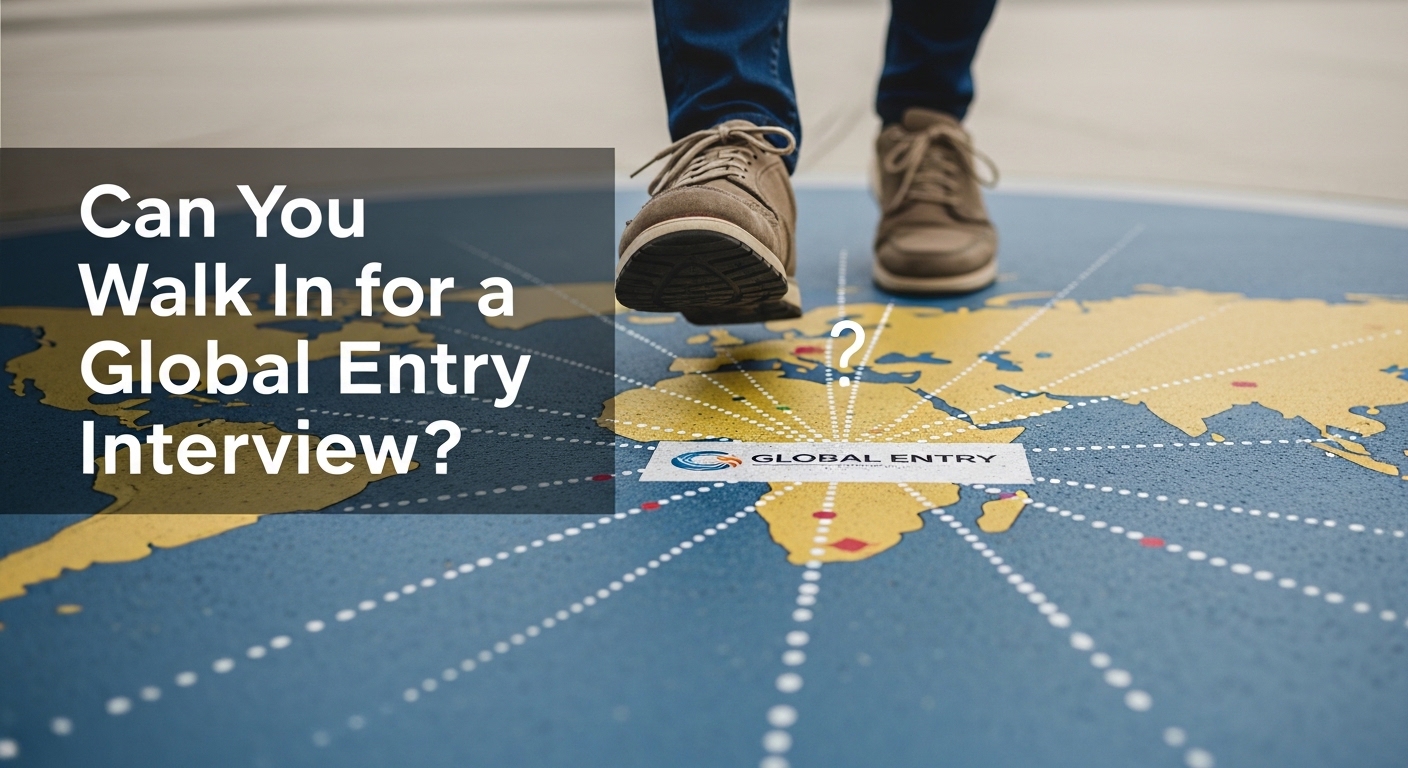 Can you walk in for a Global Entry interview? Myths vs reality 2026