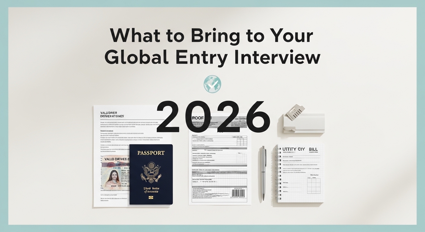 What to bring to your Global Entry interview: documents and checklist 2026